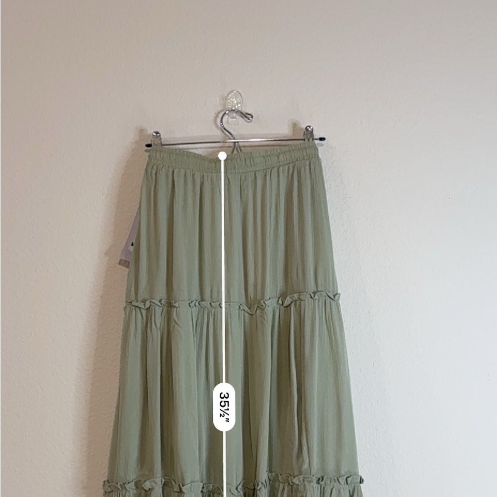 🆕 Desert Sage Tiered Maxi Skirt XL – Boho Western Flowy Maxi 🆕 - Picture 15 of 15